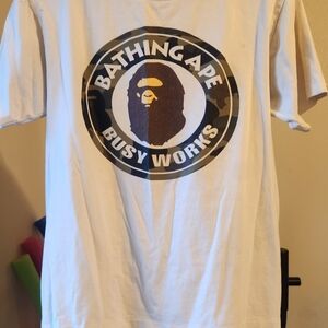 A Bathing Ape White Short Sleeve Tee